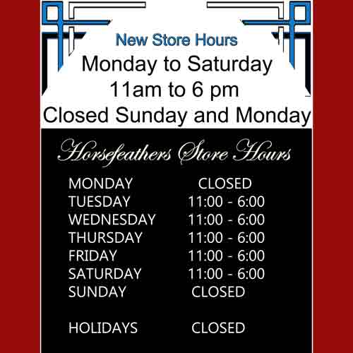 New Store Hours
